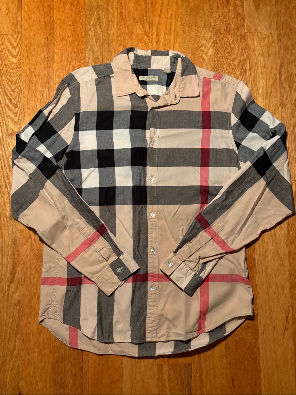 Burberry Tan Somerton Button Down